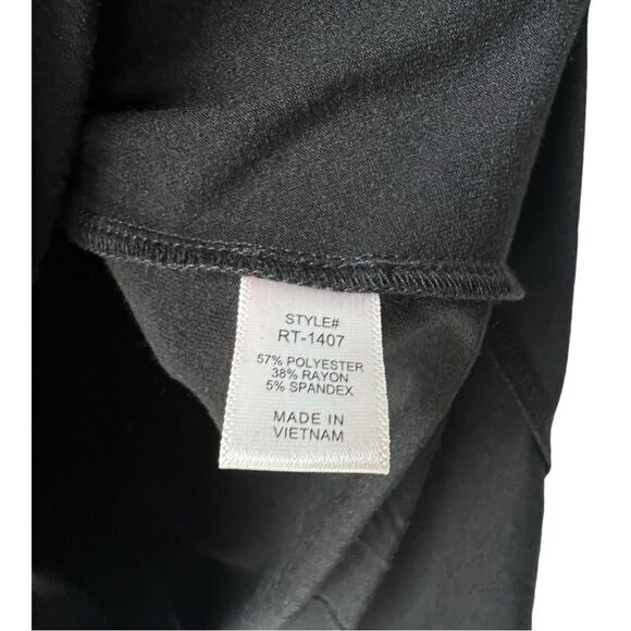 Women’s Sheila Rosebutton detail long sleeve casual blouse tunic black size S. - Picture 5 of 9